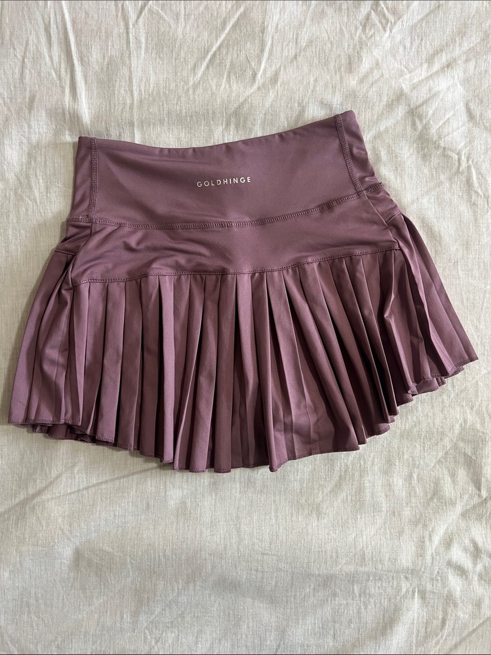 Gold Hinge Pleated Tennis Pickleball And Golf Skirt Skorts Purple XS EUC